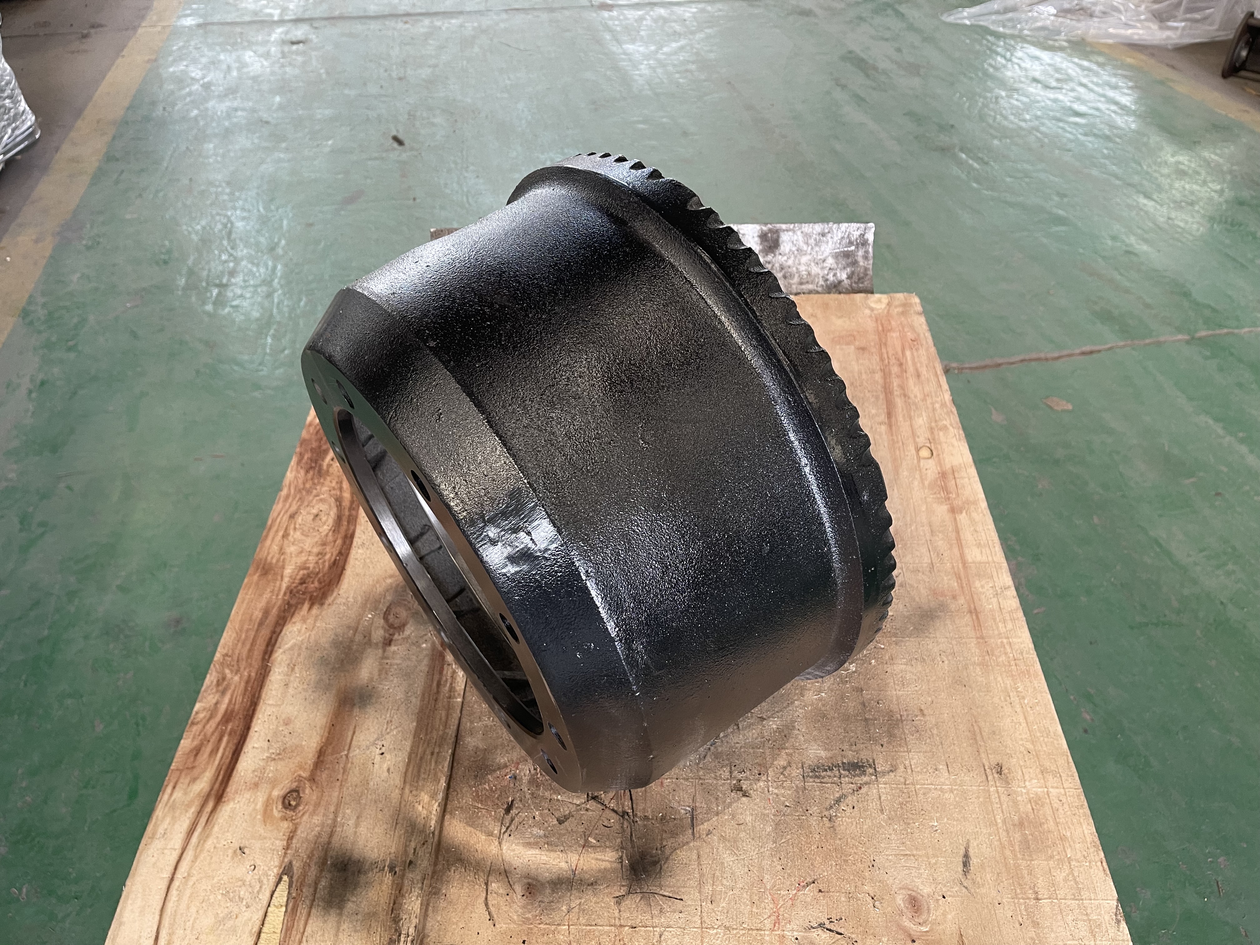 Conjunto de tambor de freno y eje de remolque de 6 pernos